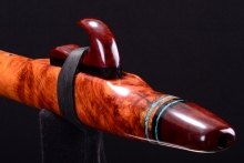 Amboyna Burl Native American Flute, Minor, Mid G-4, #H31A